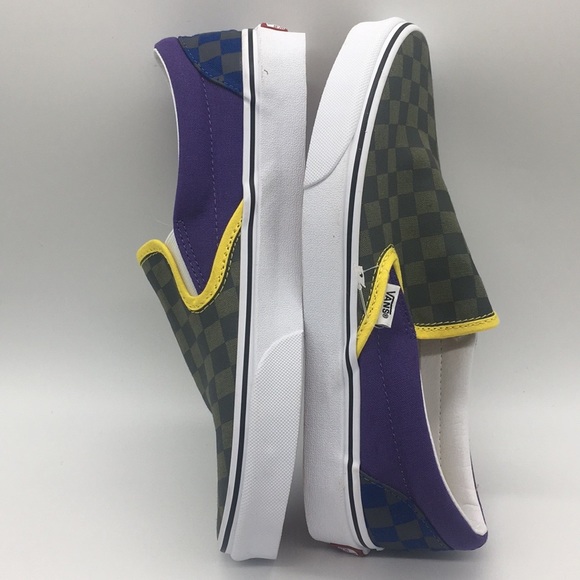 Vans Classic Slip-On OTW Rally Checkerboard Gm/Pur - Picture 8 of 8